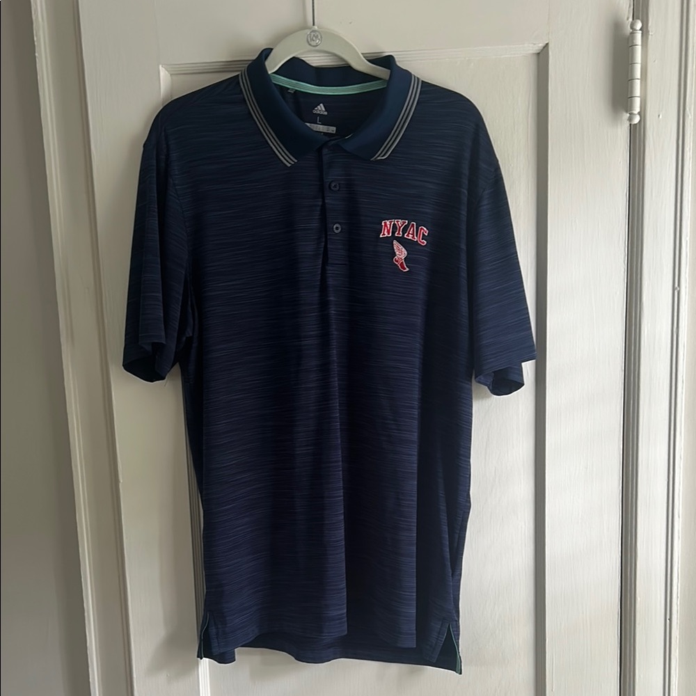 Navy NYAC Adidas Polo